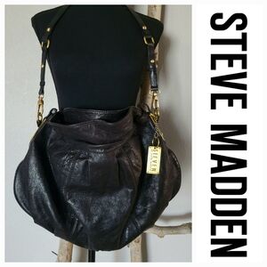 STEVE MADDEN Leather Hobo Bag